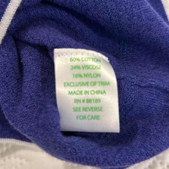 EUC Lilly Pulitzer full zip sweater jacket with hood. Size XL. - Picture 7 of 7